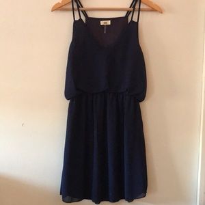 Navy blue shift dress